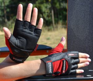 Рукавички для фітнесу Power System PS-2500 Power Plus Black/Red S - Зображення 8