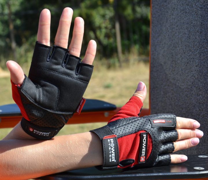 Рукавички для фітнесу Power System PS-2500 Power Plus Black/Red XS - Зображення 8