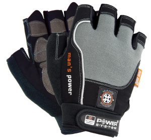 Рукавички для фітнесу Power System PS-2580 Man’s Power Black/Grey S - Зображення 1