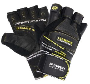 Рукавички для фітнесу Power System PS-2810 Ultimate Motivation Black/Yellow Line L - Зображення 1