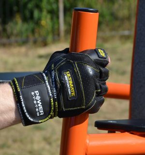 Рукавички для фітнесу Power System PS-2810 Ultimate Motivation Black/Yellow Line L - Зображення 8