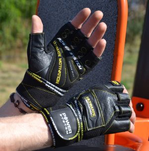 Рукавички для фітнесу Power System PS-2810 Ultimate Motivation Black/Yellow Line L - Зображення 7