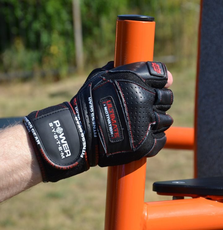 Рукавички для фітнесу Power System PS-2810 Ultimate Motivation Black/Red Line M - Зображення 6