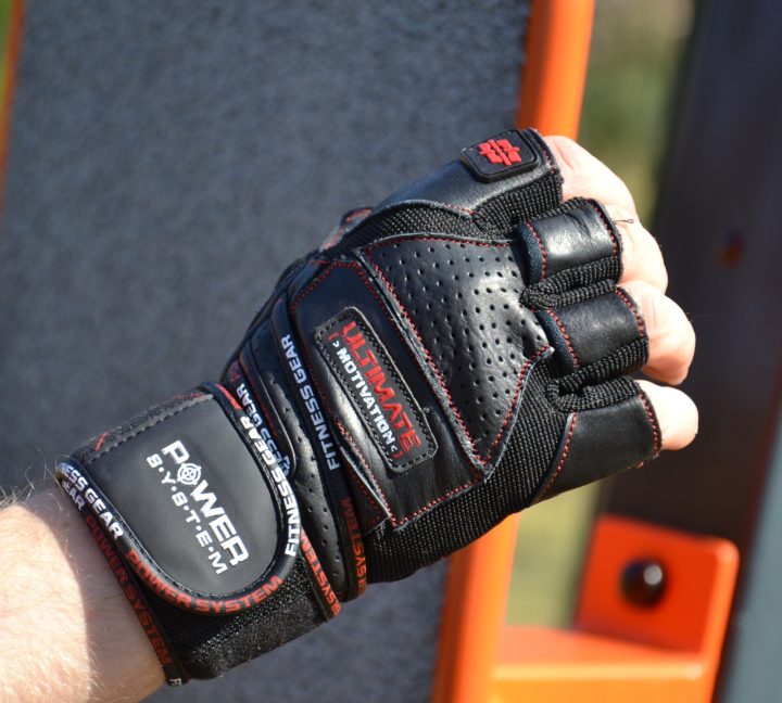 Рукавички для фітнесу Power System PS-2810 Ultimate Motivation Black/Red Line M - Зображення 3