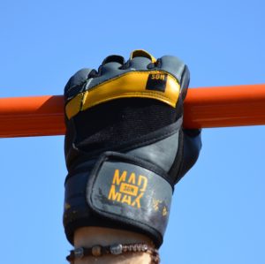 Рукавички для фітнесу MadMax MFG-880 Signature Black/Grey/Yellow L - Зображення 8