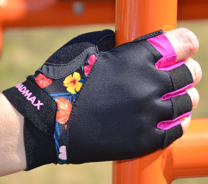 Рукавички для фітнесу MadMax MFG-770 Flower Power Gloves Black/Pink S - Зображення 8