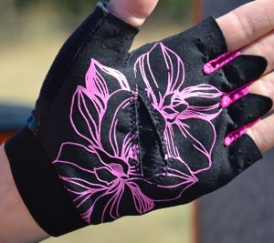 Рукавички для фітнесу MadMax MFG-770 Flower Power Gloves Black/Pink XS - Зображення 6
