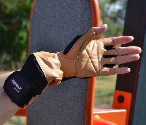 Рукавички для фітнесу MadMax MFG-444 Fitness Brown L - Зображення 8