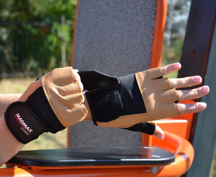Рукавички для фітнесу MadMax MFG-444 Fitness Brown XXL - Зображення 9