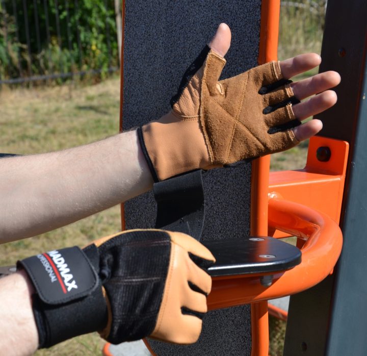 Рукавички для фітнесу MadMax MFG-269 Professional Brown XL - Зображення 8