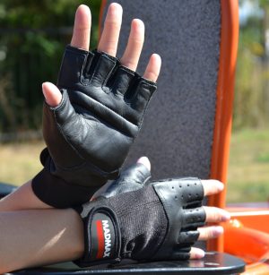 Рукавички для фітнесу MadMax MFG-248 Clasic Exclusive Black M - Зображення 4