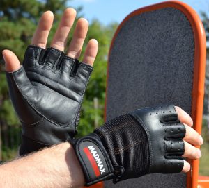 Рукавички для фітнесу MadMax MFG-248 Clasic Exclusive Black M - Зображення 8