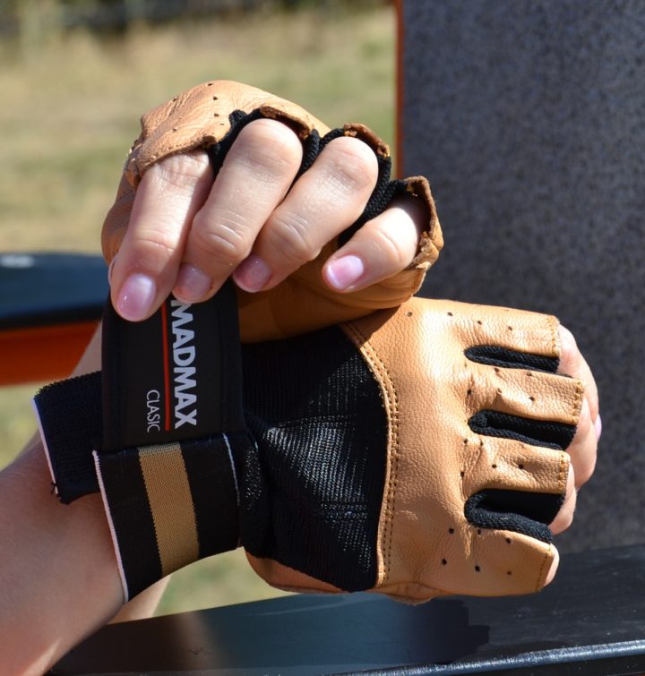 Рукавички для фітнесу MadMax MFG-248 Clasic Brown L - Зображення 6