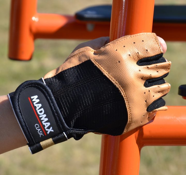 Рукавички для фітнесу MadMax MFG-248 Clasic Brown L - Зображення 8
