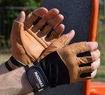 Рукавички для фітнесу MadMax MFG-248 Clasic Brown S - Зображення 9