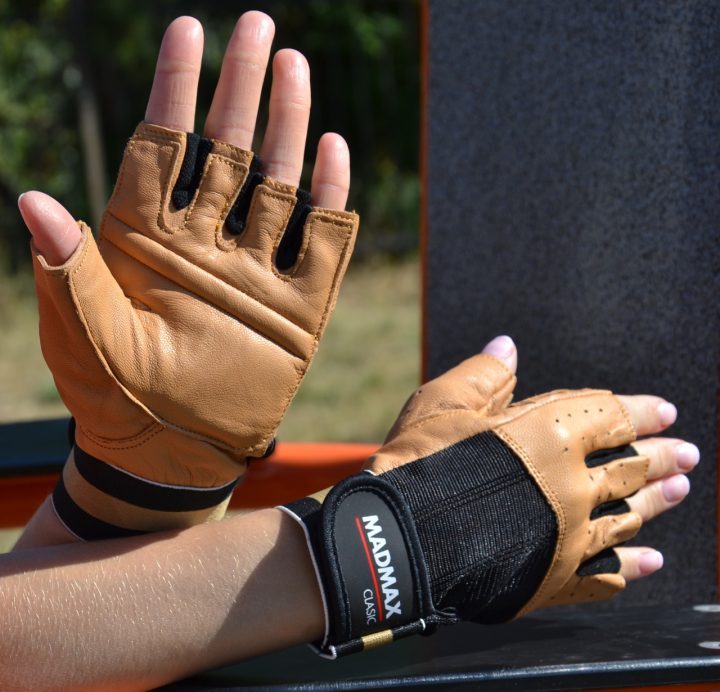 Рукавички для фітнесу MadMax MFG-248 Clasic Brown S - Зображення 4