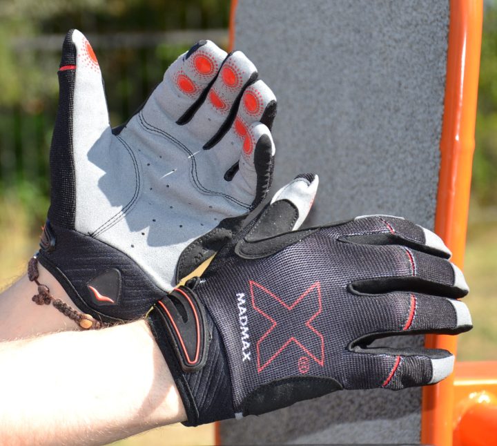 Рукавички для фітнесу MadMax MXG-103 X Gloves Black/Grey L - Зображення 8