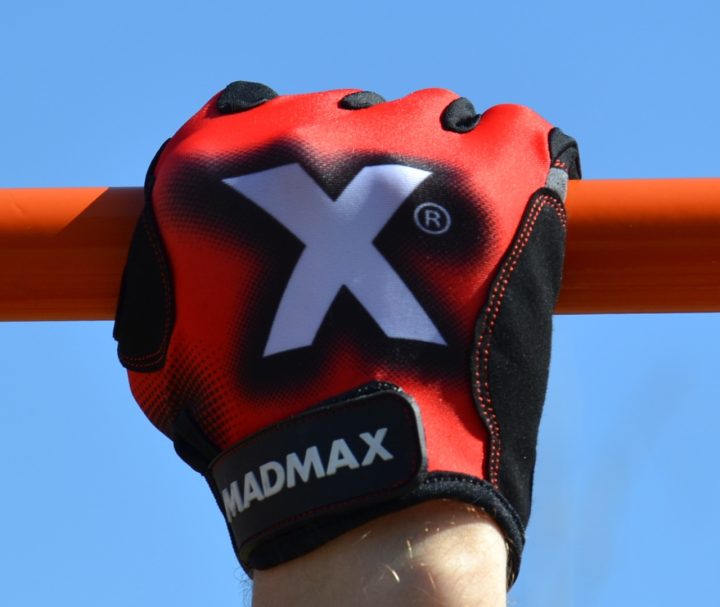 Рукавички для фітнесу MadMax MXG-101 X Gloves Black/Grey/Red L - Зображення 9