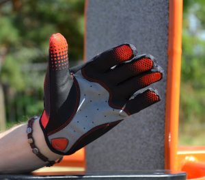Рукавички для фітнесу MadMax MXG-101 X Gloves Black/Grey/Red L - Зображення 6