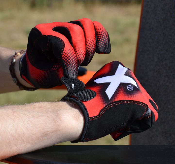 Рукавички для фітнесу MadMax MXG-101 X Gloves Black/Grey/Red XL - Зображення 8