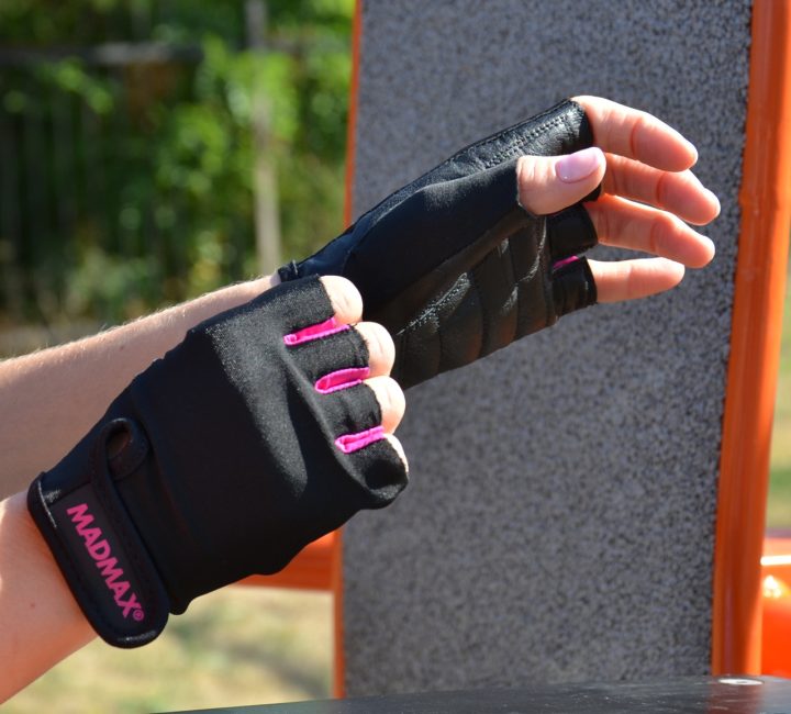 Рукавички для фітнесу MadMax MFG-251 Rainbow Pink XS - Зображення 8