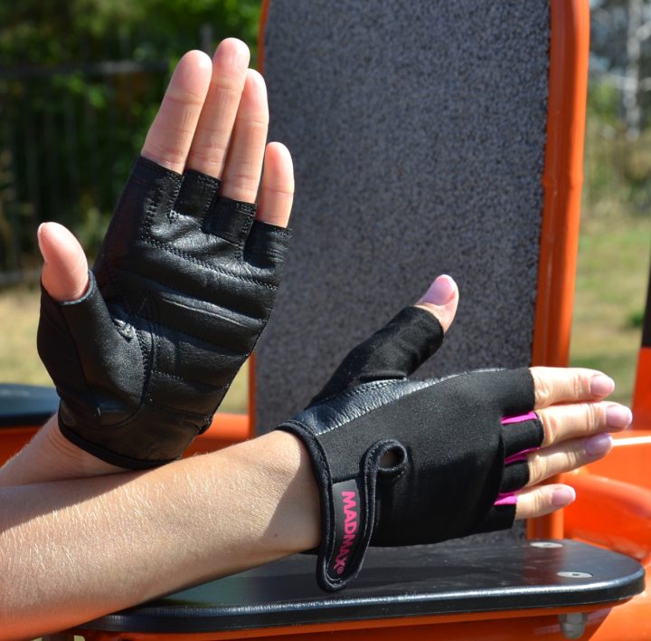 Рукавички для фітнесу MadMax MFG-251 Rainbow Pink S - Зображення 7