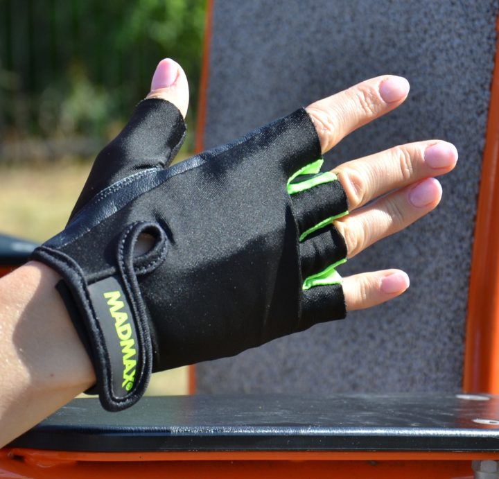 Рукавички для фітнесу MadMax MFG-251 Rainbow Green M - Зображення 2