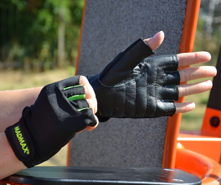 Рукавички для фітнесу MadMax MFG-251 Rainbow Green M - Зображення 8