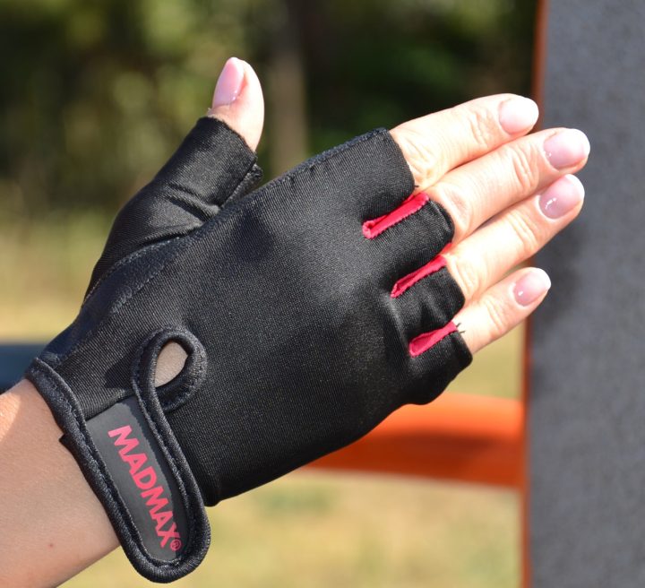 Рукавички для фітнесу MadMax MFG-251 Rainbow Rubine Red L - Зображення 6