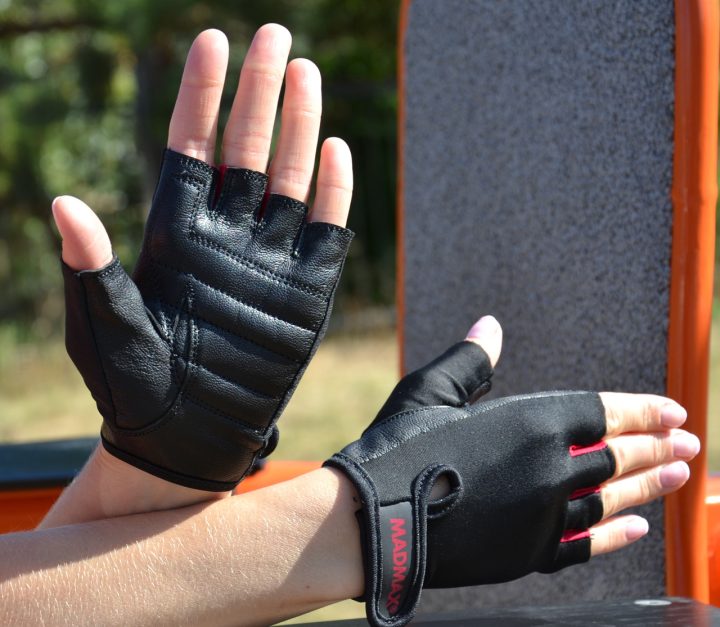 Рукавички для фітнесу MadMax MFG-251 Rainbow Rubine Red M - Зображення 7