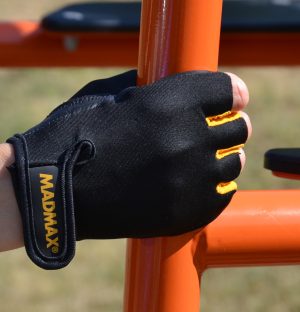 Рукавички для фітнесу MadMax MFG-251 Rainbow Orange S - Зображення 9