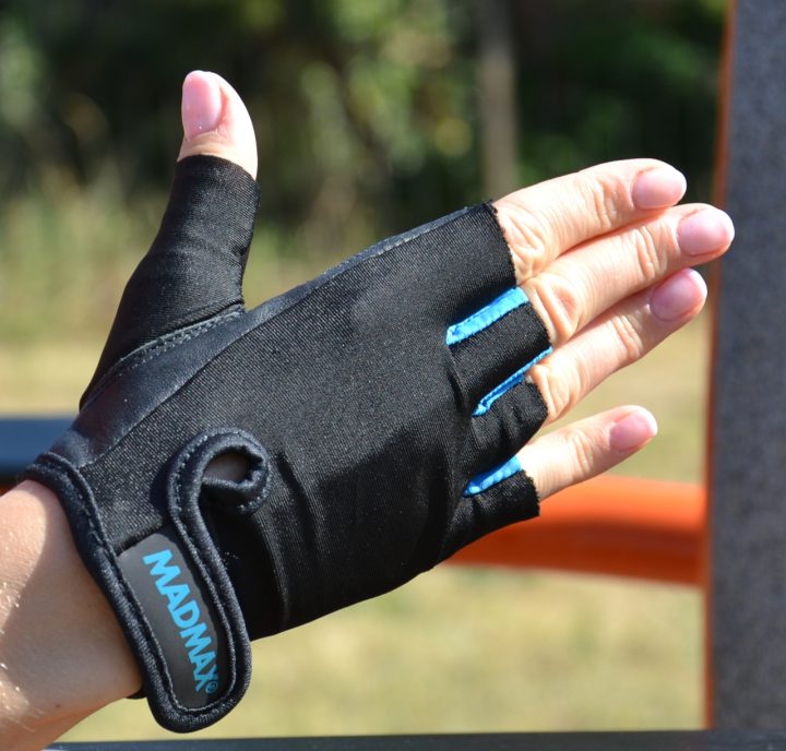 Рукавички для фітнесу MadMax MFG-251 Rainbow Turquoise L - Зображення 4