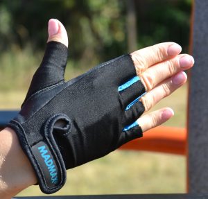 Рукавички для фітнесу MadMax MFG-251 Rainbow Turquoise XS - Зображення 4