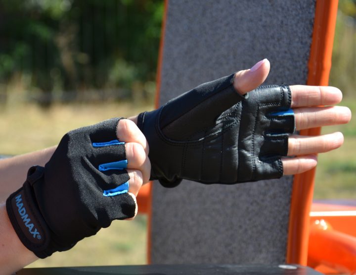 Рукавички для фітнесу MadMax MFG-251 Rainbow Turquoise L - Зображення 9