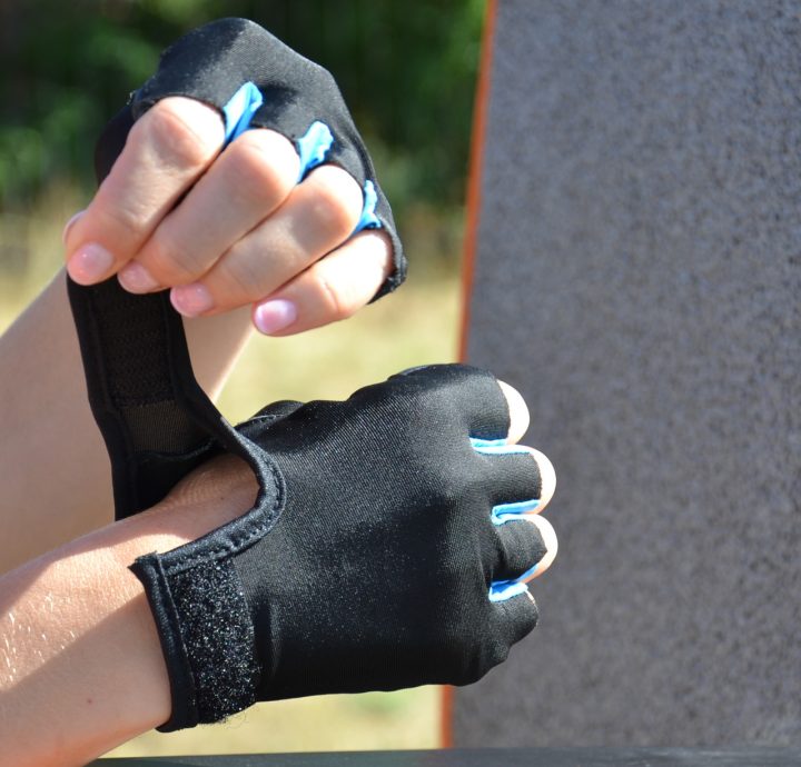 Рукавички для фітнесу MadMax MFG-251 Rainbow Turquoise L - Зображення 7