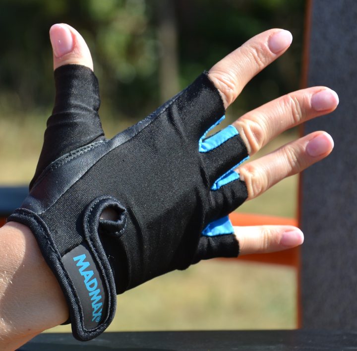 Рукавички для фітнесу MadMax MFG-251 Rainbow Turquoise L - Зображення 10