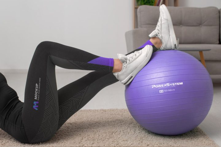 М'яч для фітнесу (фітбол) Power System PS-4018 Ø85 cm PRO Gymball Purple - Зображення 2