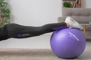 М'яч для фітнесу (фітбол) Power System PS-4011 Ø55 cm PRO Gymball Purple - Зображення 2