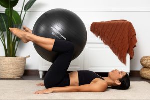 М'яч для фітнесу (фітбол) Power System PS-4012 Ø65 cm PRO Gymball Black - Зображення 9