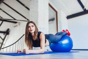 М'яч для фітнесу (фітбол) Power System PS-4012 Ø65 cm PRO Gymball Blue - Зображення 4