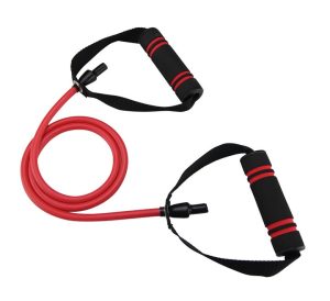 Трубчастий еспандер для фітнесу з ручками U-POWEX Latex resistance tube 30LB Red (13.5кг.) - Зображення 1