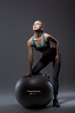 М'яч для фітнесу (фітбол) Power System PS-4012 Ø65 cm PRO Gymball Black - Зображення 3
