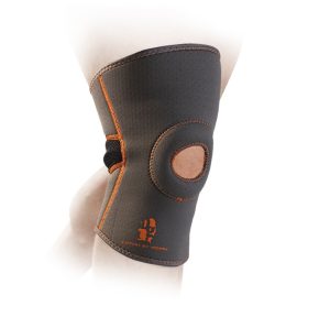 Наколінник MadMax MFA-297 Knee Support with Patella Stabilizer Dark Grey/Orange M - Зображення 1