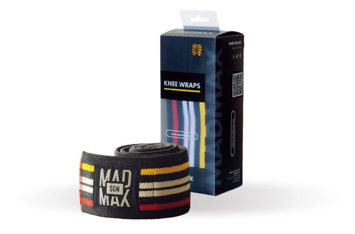 Бинти на коліна MadMax MFA-292 Knee Wraps Black - Зображення 2