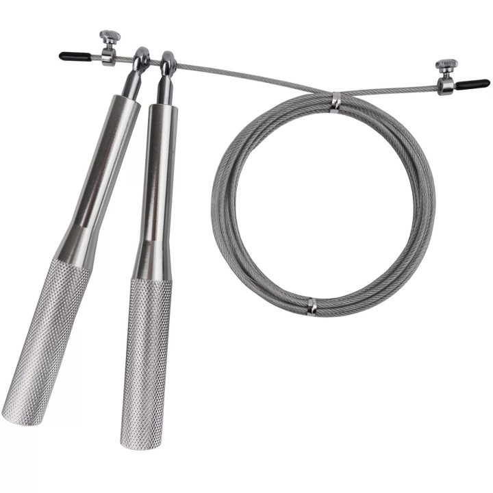 Скакалка швидкісна на підшипниках алюмінієва PowerPlay 4207 Elite Jump Rope Срібна (3m.) - Зображення 4