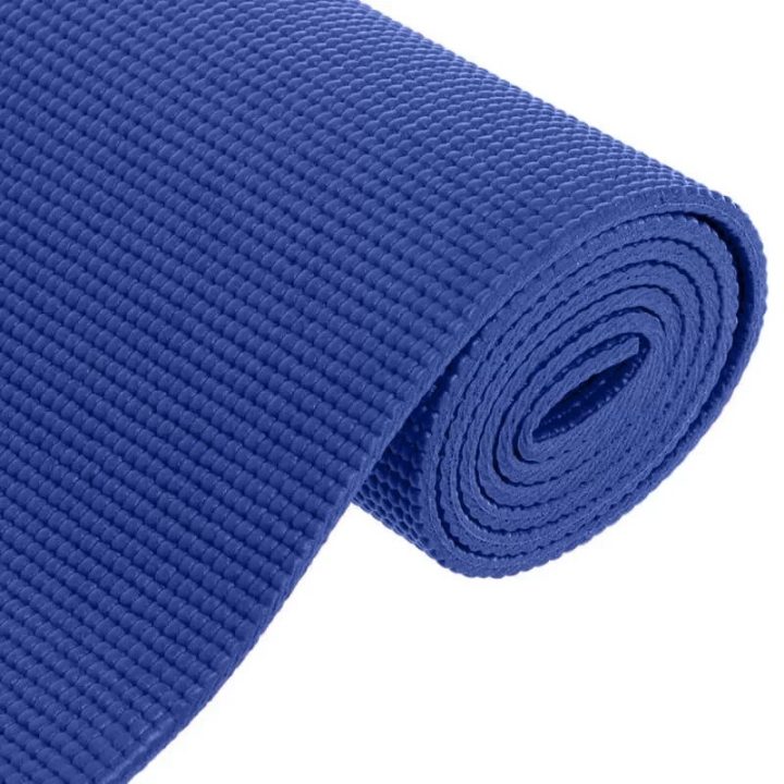 Килимок для йоги та фітнесу Power System PS-4014 PVC Fitness-Yoga Mat Blue (173x61x0.6) - Зображення 5