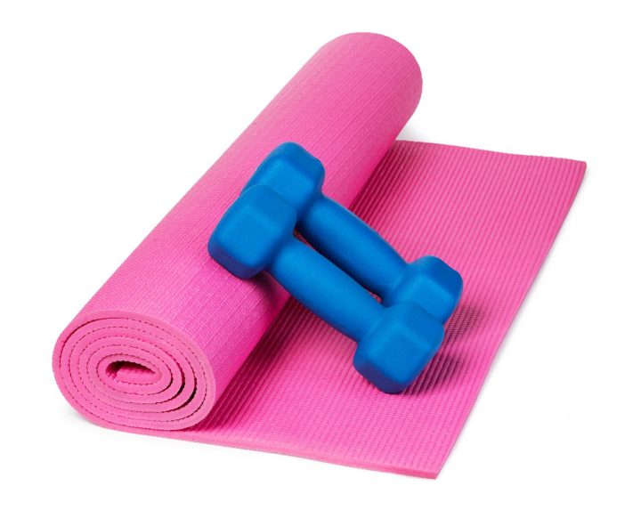 Килимок для йоги та фітнесу Power System PS-4014 PVC Fitness Yoga Mat Pink (173x61x0.6) - Зображення 6