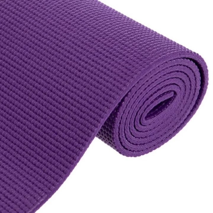 Килимок для йоги та фітнесу Power System PS-4014 PVC Fitness-Yoga Mat Purple (173x61x0.6) - Зображення 4
