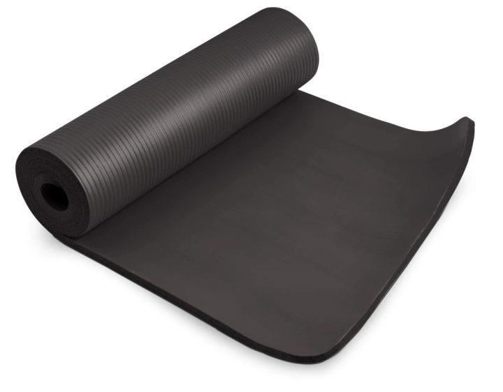 Килимок для йоги та фітнесу Power System PS-4017 NBR Fitness Yoga Mat Plus Black (180х61х1) - Зображення 7