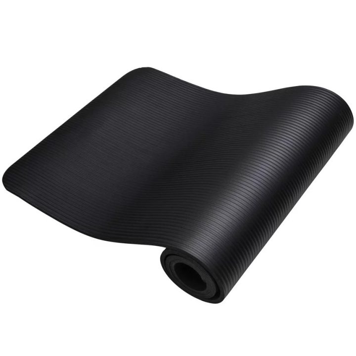 Килимок для йоги та фітнесу Power System PS-4017 NBR Fitness Yoga Mat Plus Black (180х61х1) - Зображення 5